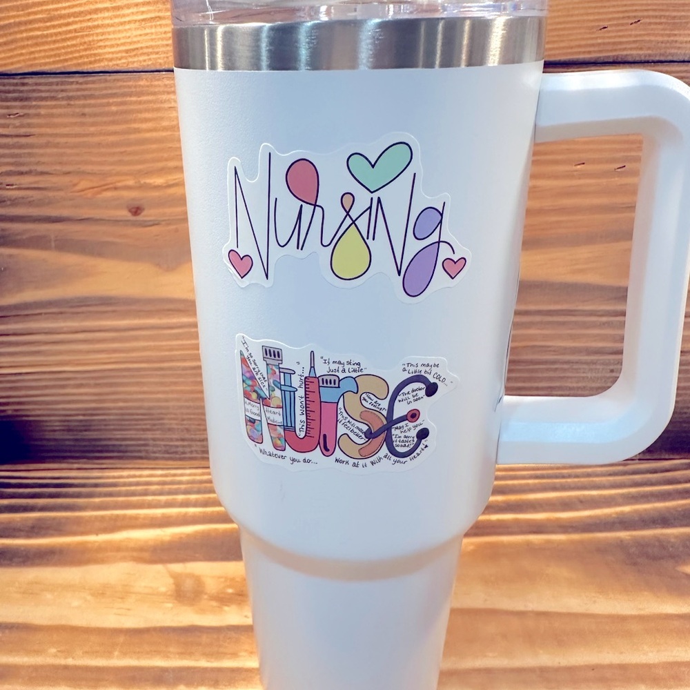 Custom made Tumblers any size this is a nurse one 40oz